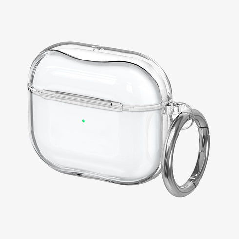 ACS05481 - Apple AirPods Pro 2 Case Ultra Hybrid in crystal clear showing the front